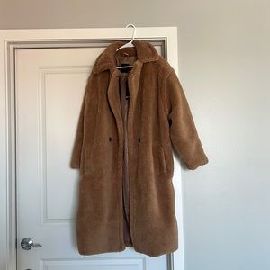 NastyGal Oversized Sherpa Jacket NEW WITH TAGS